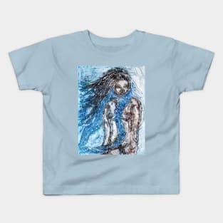 Collagraph Print Kids T-Shirt